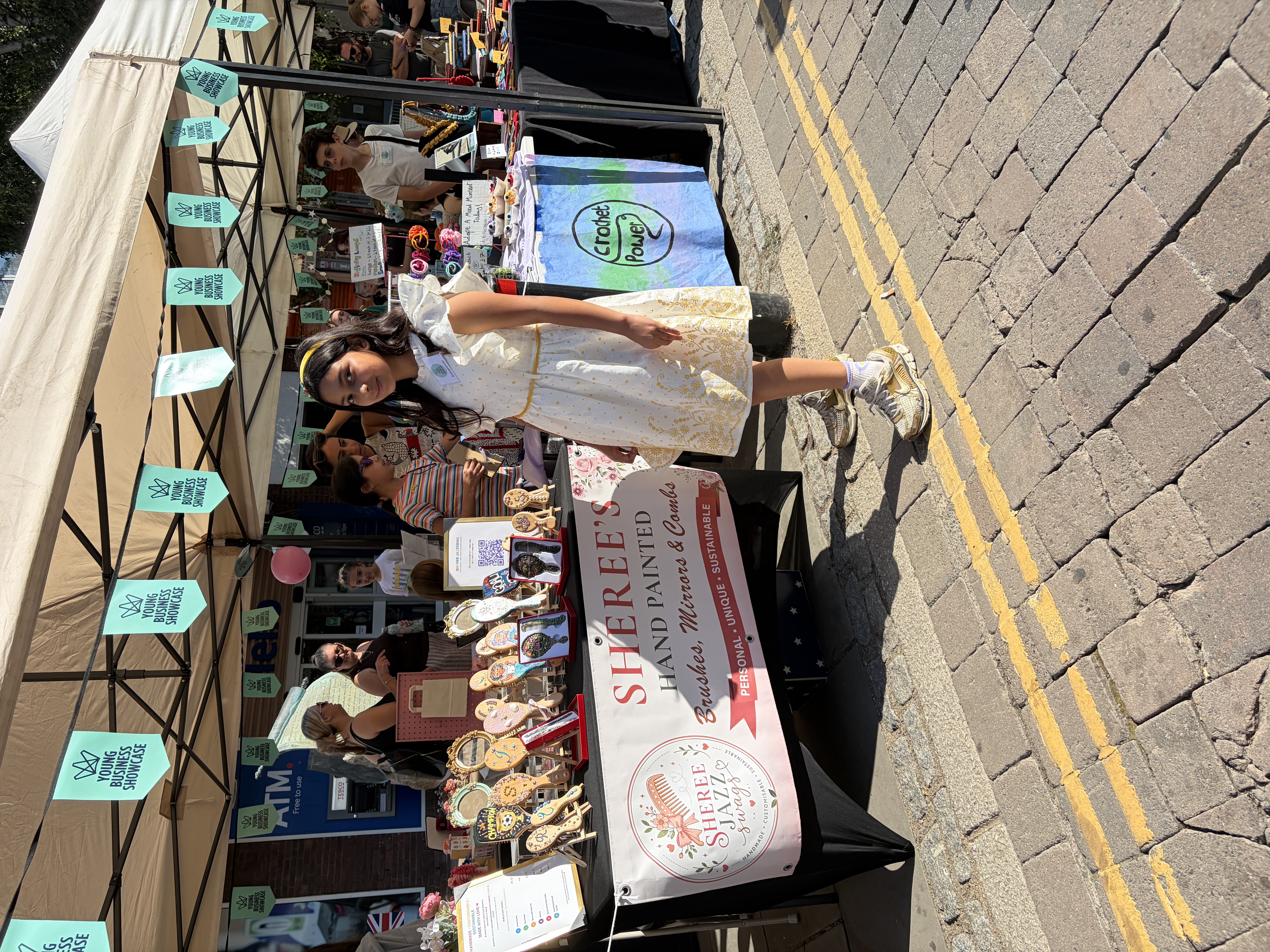 Sheree selling at Egham fair