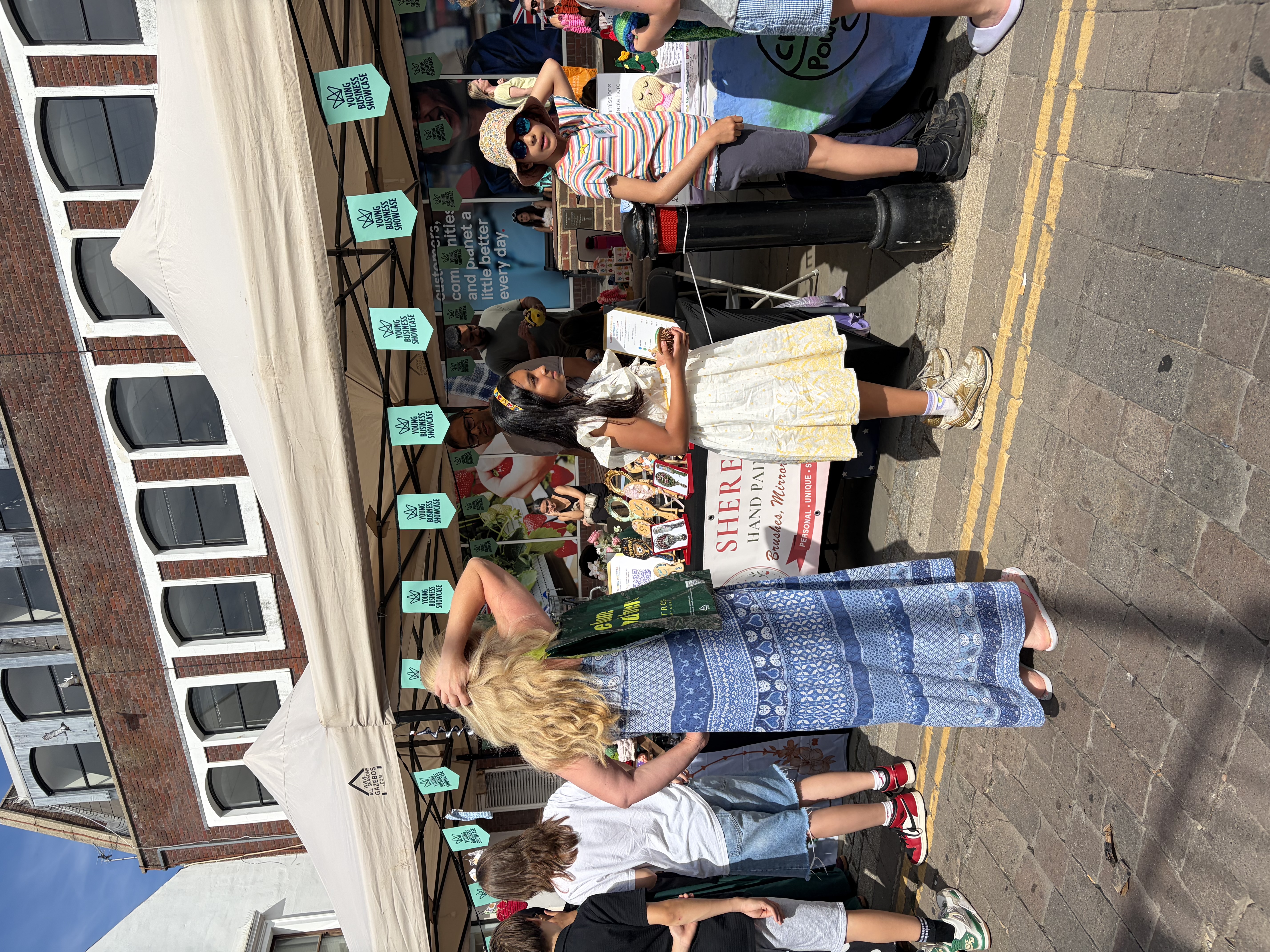 Customers at Egham fair