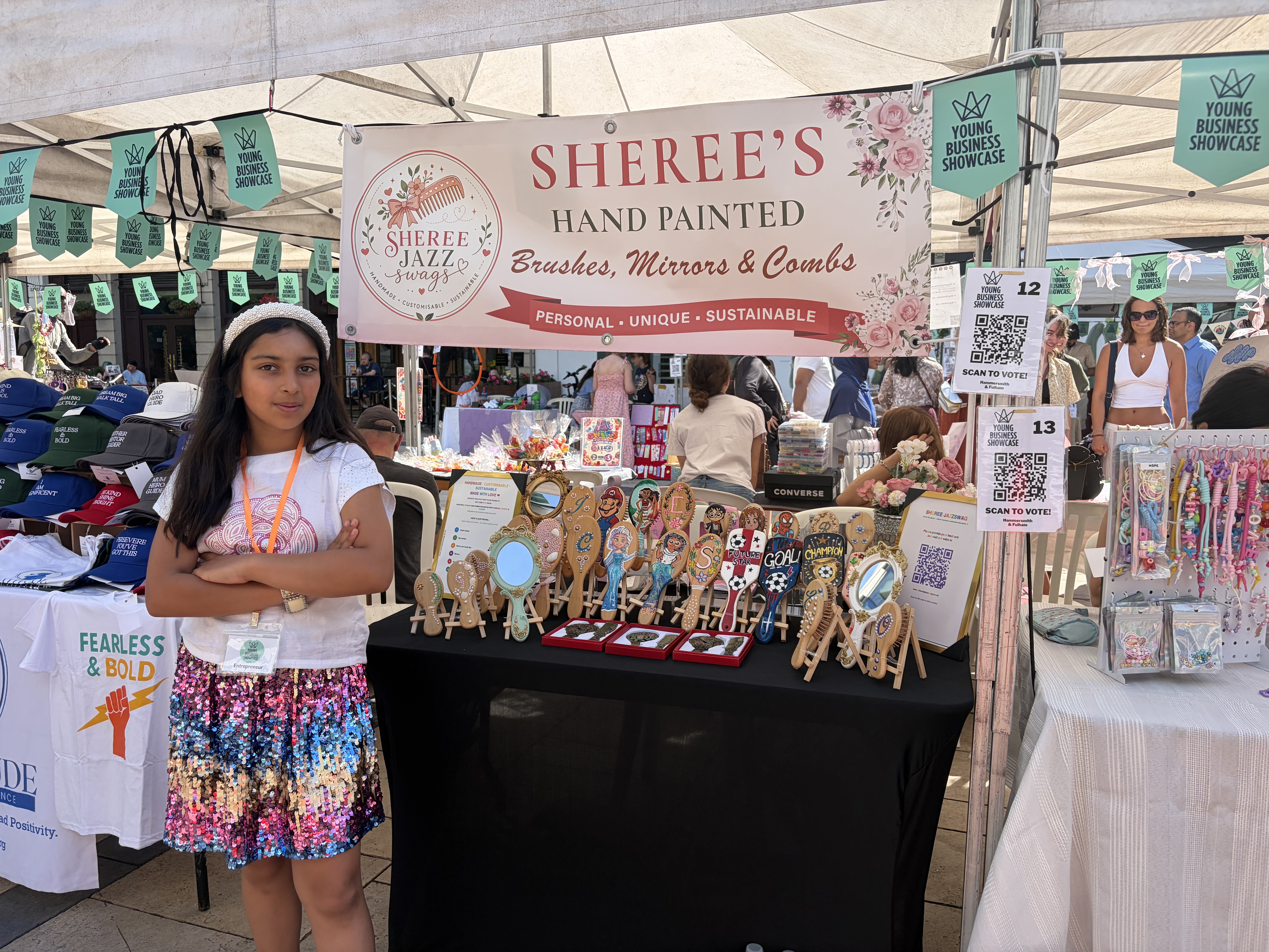 Sheree's stall at Hammersmith fair